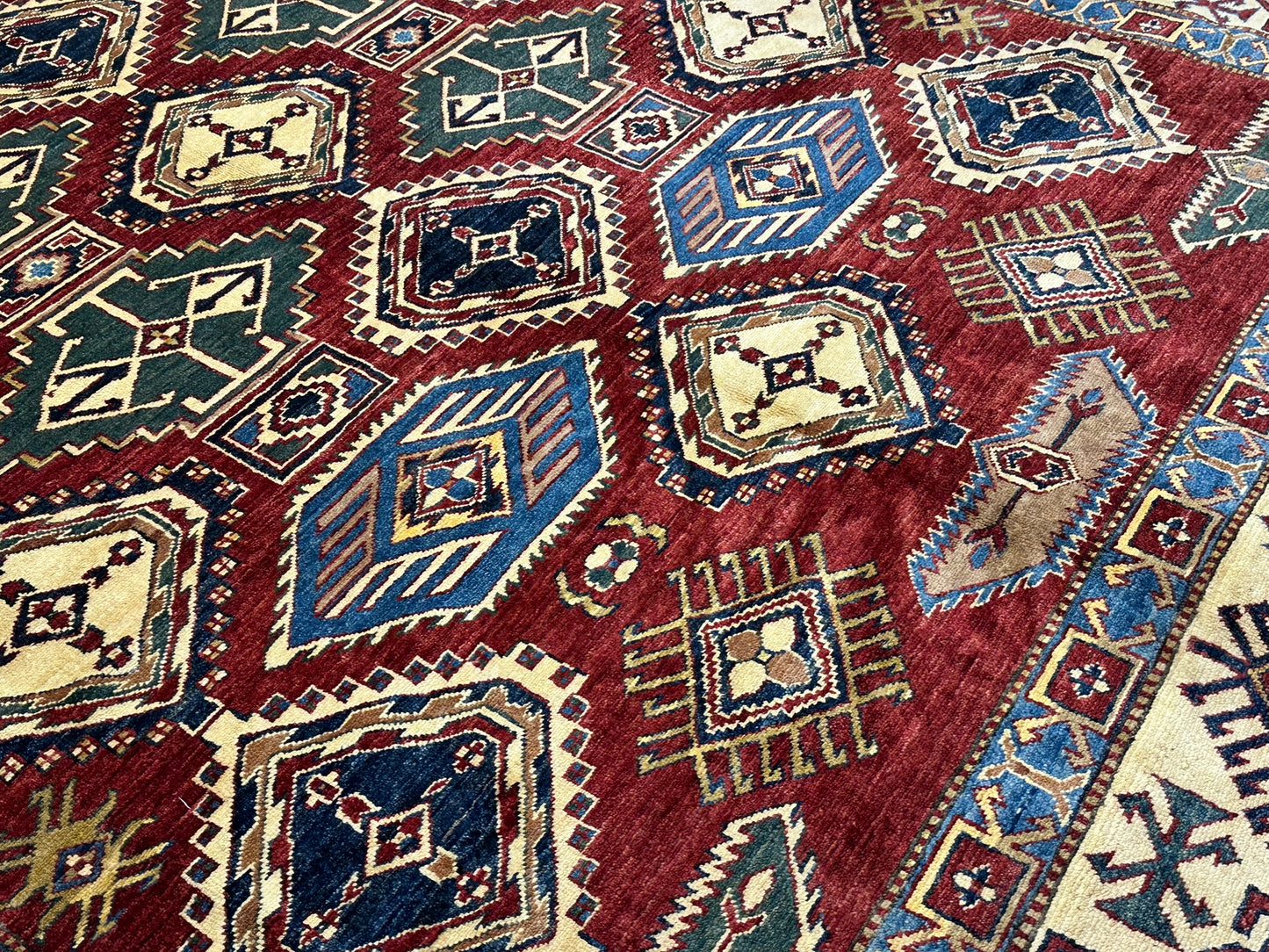 Handgeknüpfter Ziegler Kazak Teppich Pakistan 375x275 cm
