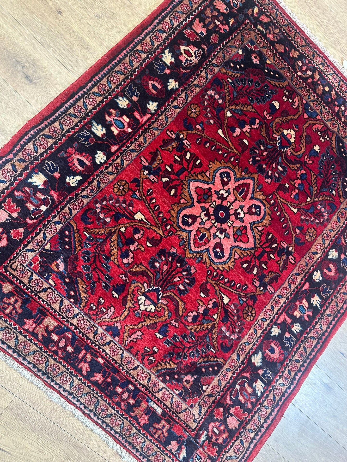 Orientteppich handgeknüpft Lilian Wolle 285x150 cm