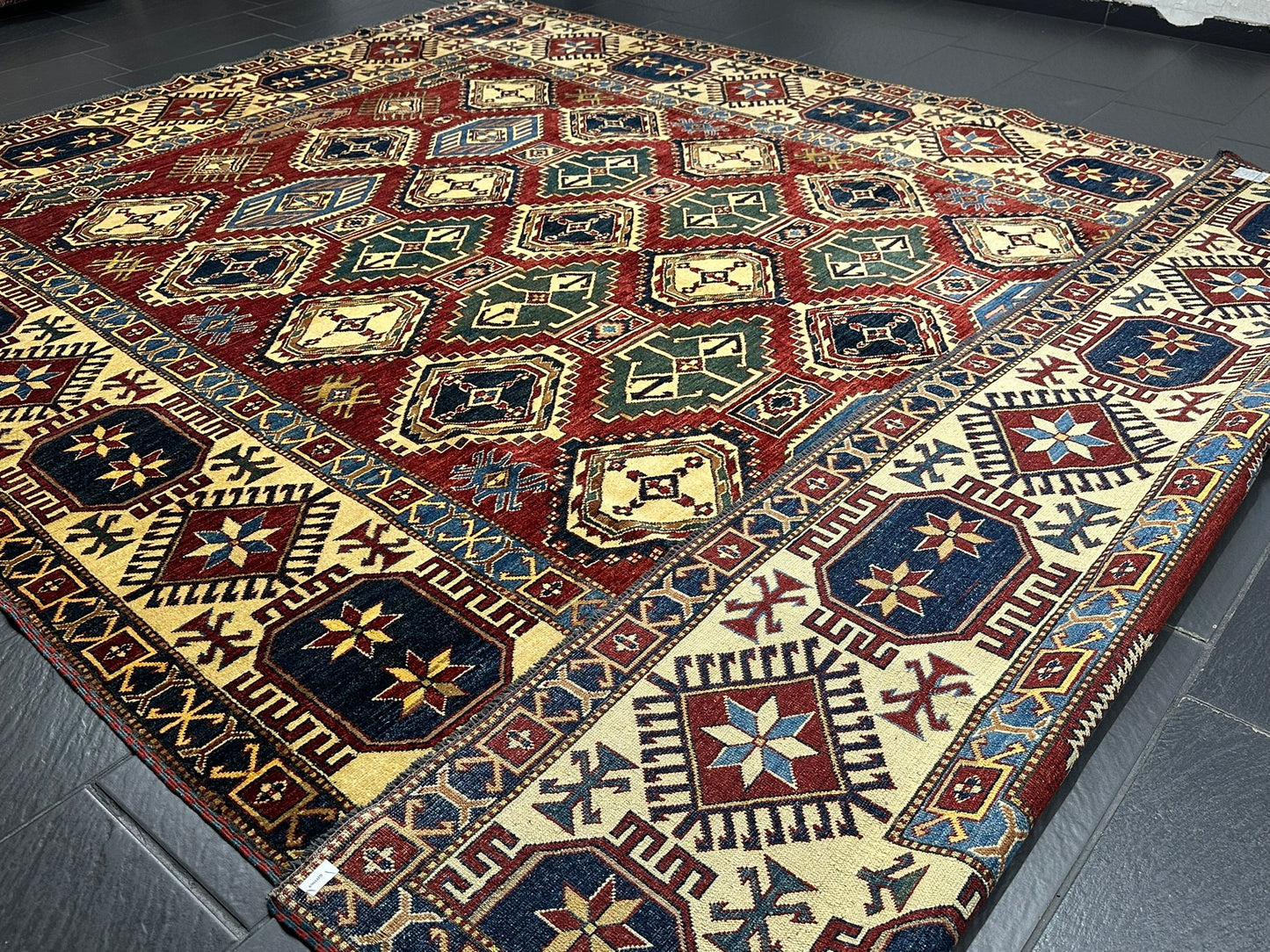 Handgeknüpfter Ziegler Kazak Teppich Pakistan 375x275 cm