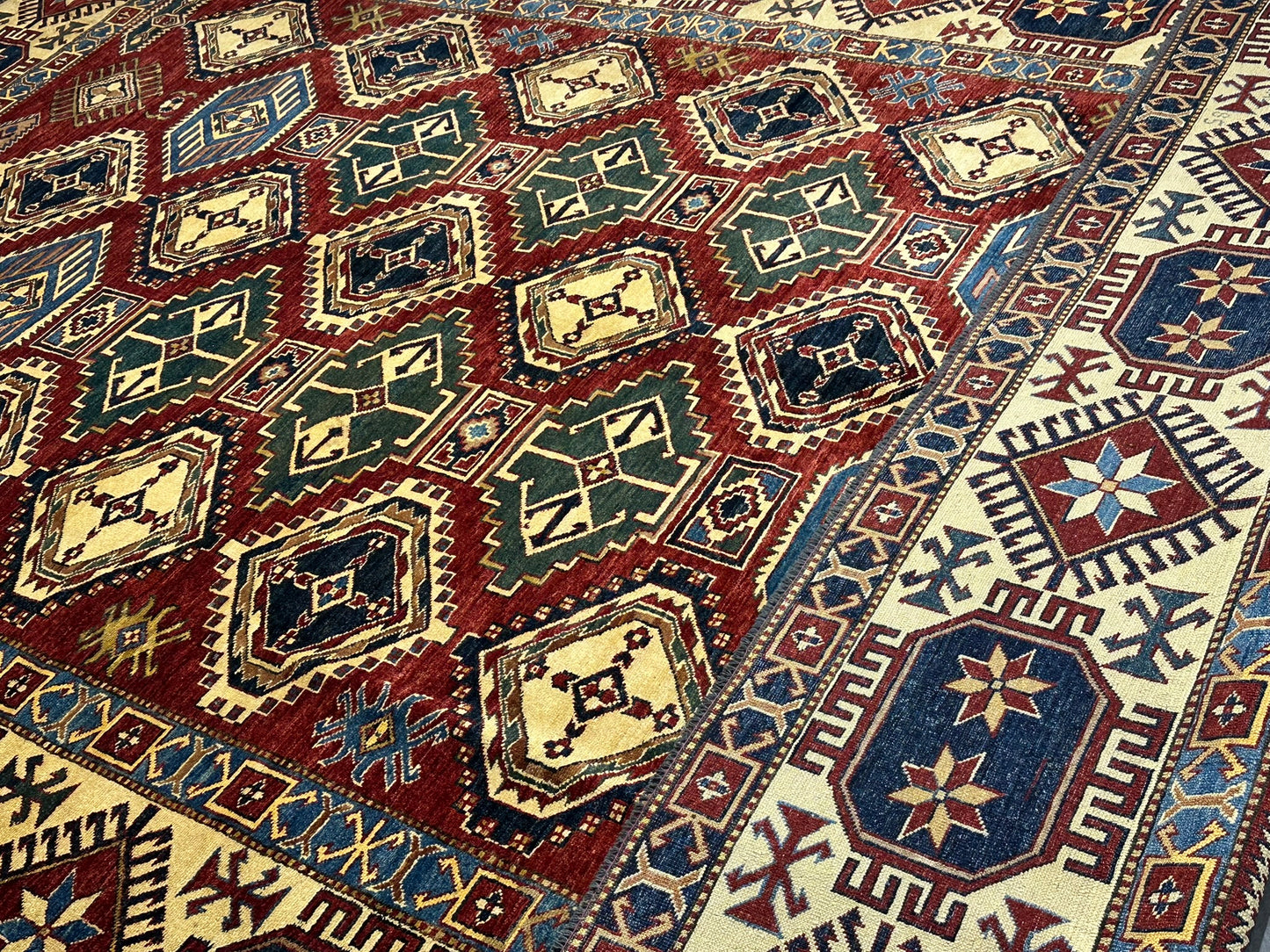 Handgeknüpfter Ziegler Kazak Teppich Pakistan 375x275 cm