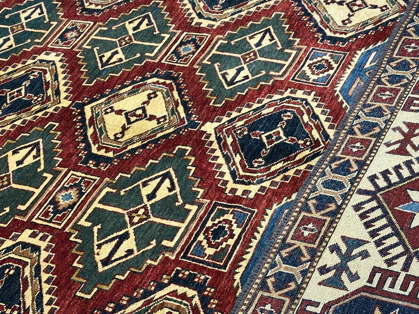 Handgeknüpfter Ziegler Kazak Teppich Pakistan 375x275 cm