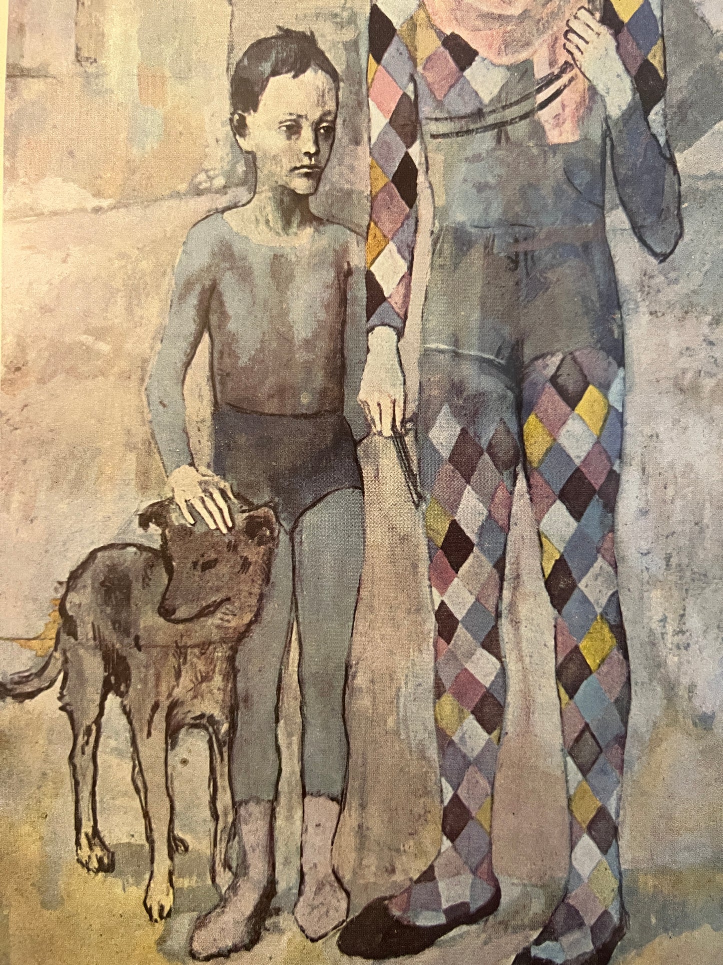 Pablo Picasso (1881-1973) Grafische Kunst Bild Zwei Akrobaten mit einem Hund