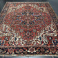 Handgeknüpfter Antiker Teppich Heriz  Naturfarben 340x266 cm