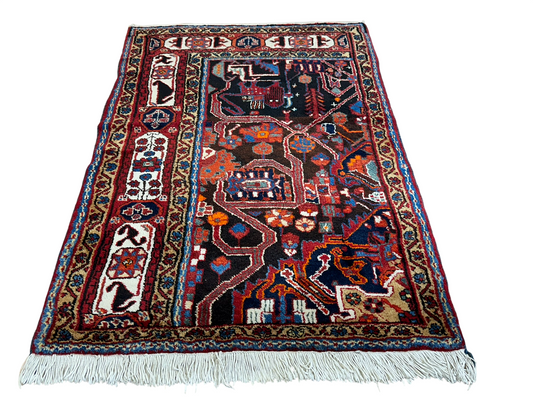 Orientteppich handgeknüpft Bachtiar Naturfarben 145x100 cm