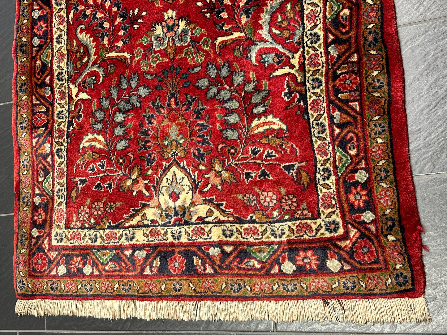 Handgeknüpfter Perser Orientteppich: Hamadan Läufer 270x98cm