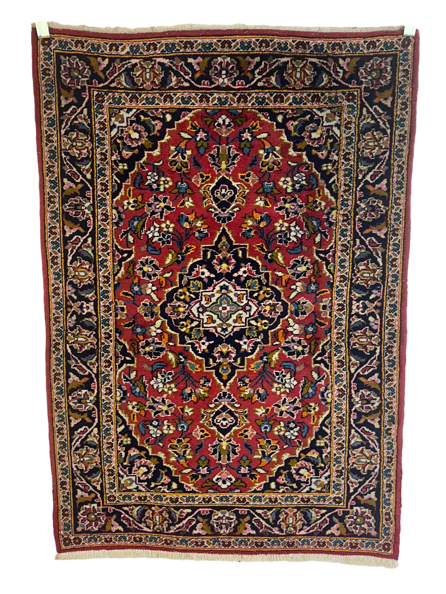 Orientteppich handgeknüpft Keschan Wolle 145x100 cm