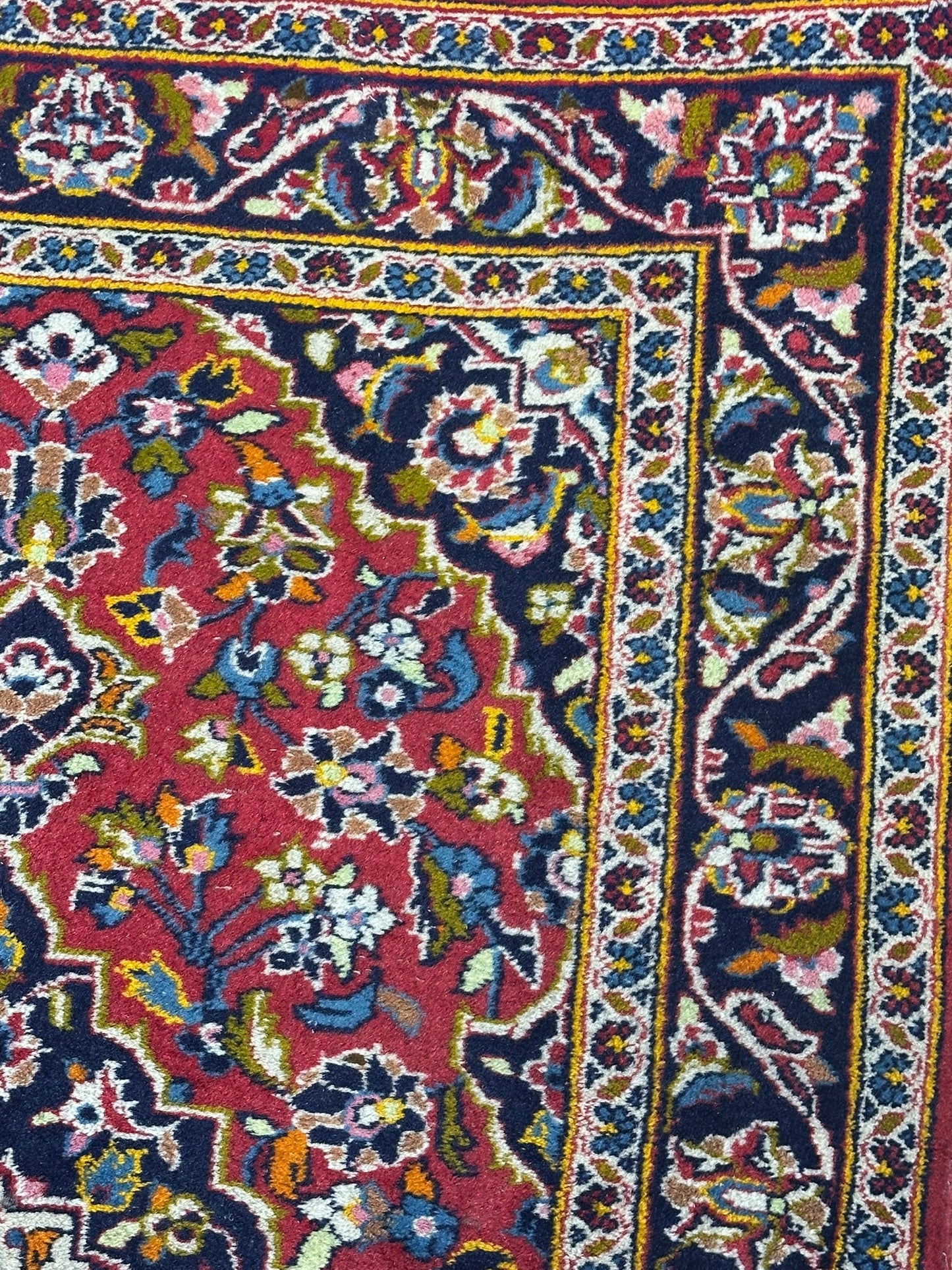 Orientteppich handgeknüpft Keschan Wolle 145x100 cm