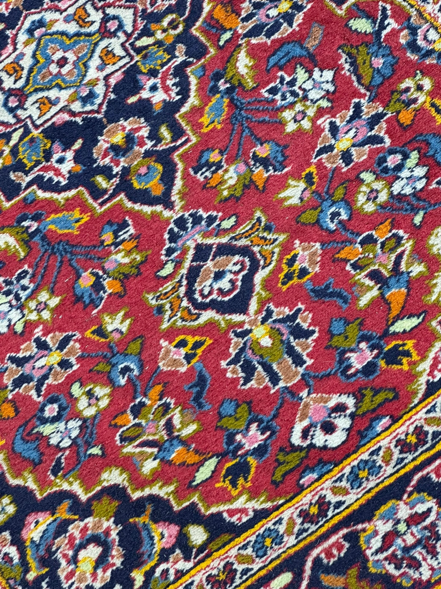 Orientteppich handgeknüpft Keschan Wolle 145x100 cm