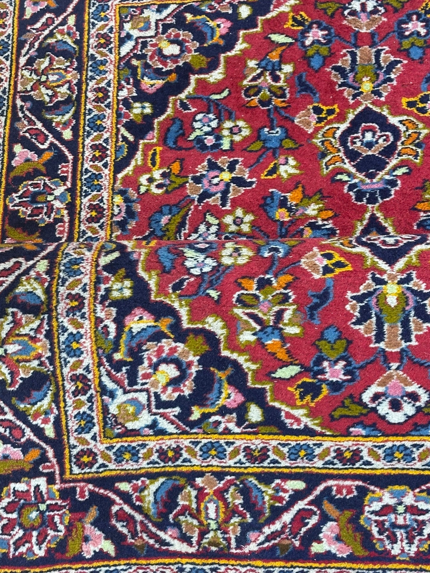 Orientteppich handgeknüpft Keschan Wolle 145x100 cm
