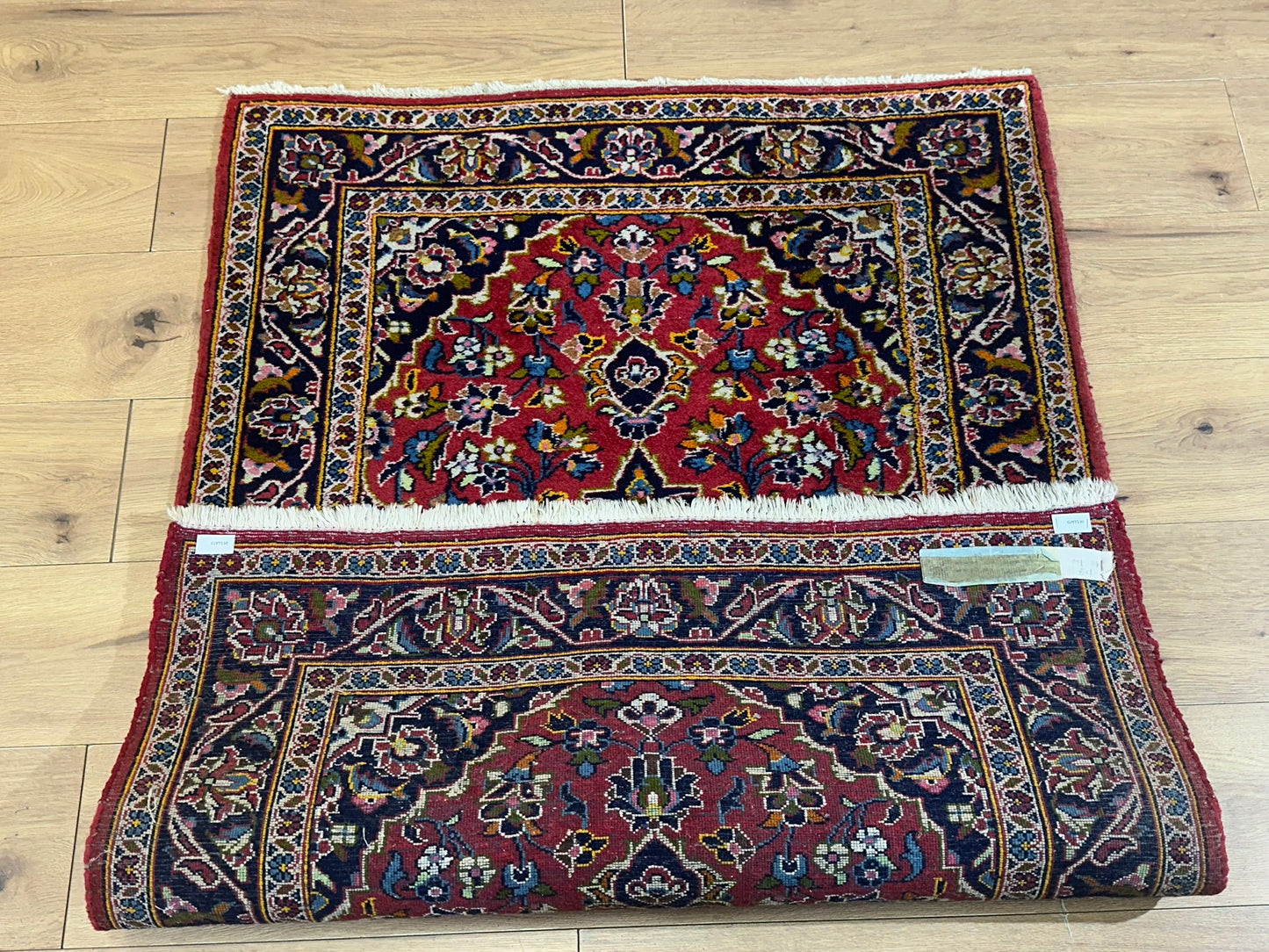 Orientteppich handgeknüpft Keschan Wolle 145x100 cm