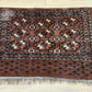 Antik Orientteppich handgeknüpft Türkmen Yomut Buchara Wolle 105x75 cm