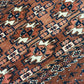 Antik Orientteppich handgeknüpft Türkmen Yomut Buchara Wolle 105x75 cm