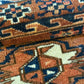 Antik Orientteppich handgeknüpft Türkmen Yomut Buchara Wolle 105x75 cm