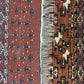 Antik Orientteppich handgeknüpft Türkmen Yomut Buchara Wolle 105x75 cm