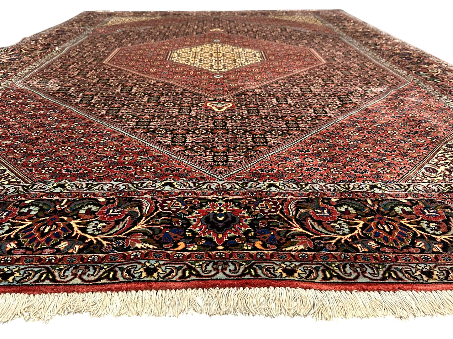 Handgeknüpfter Bidjar Medaillon Teppich Wolle 295x200 cm