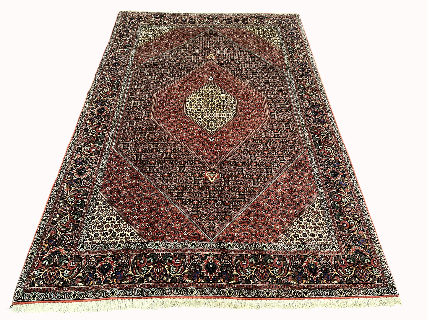 Handgeknüpfter Bidjar Medaillon Teppich Wolle 295x200 cm