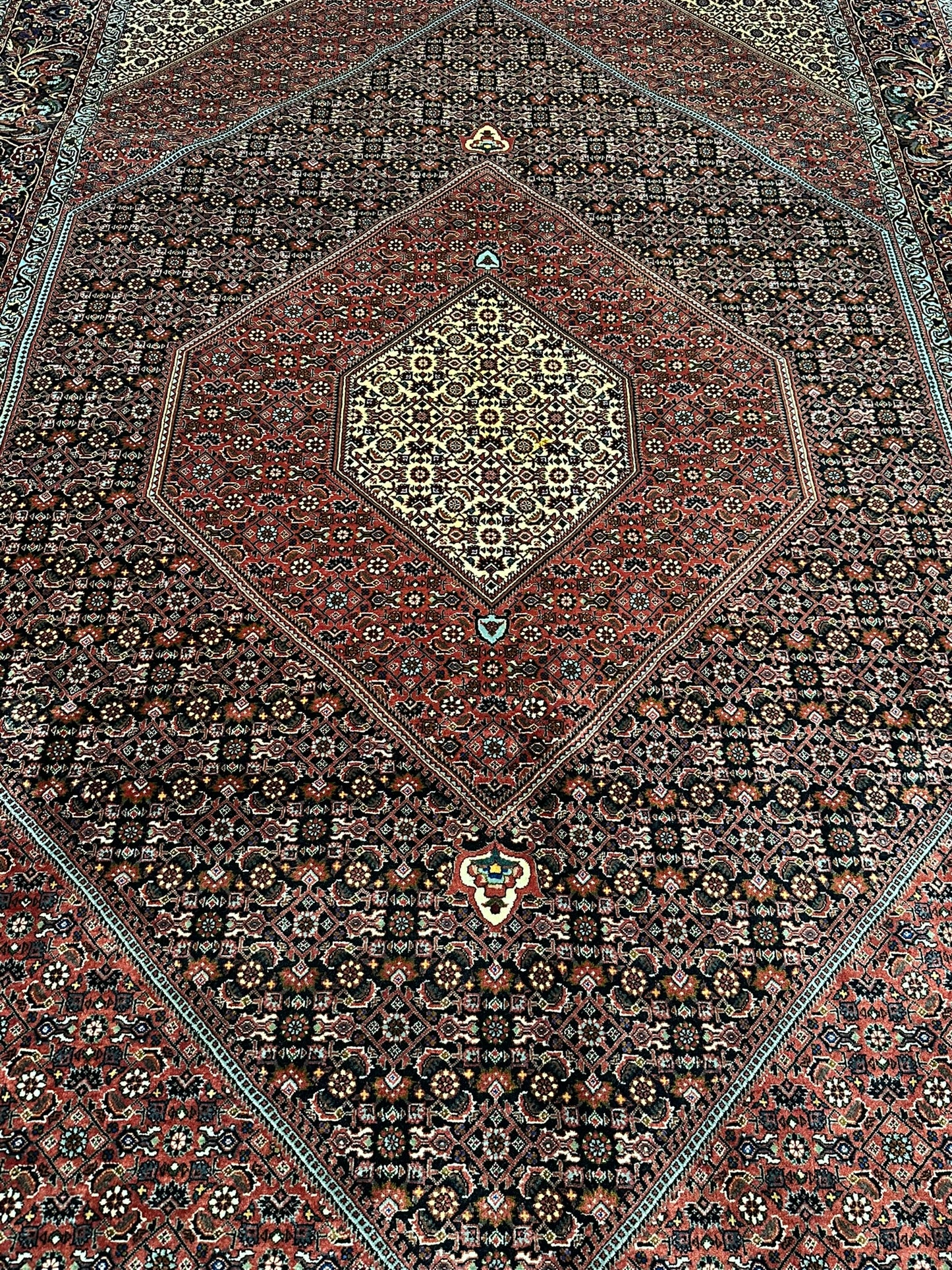 Handgeknüpfter Bidjar Medaillon Teppich Wolle 295x200 cm
