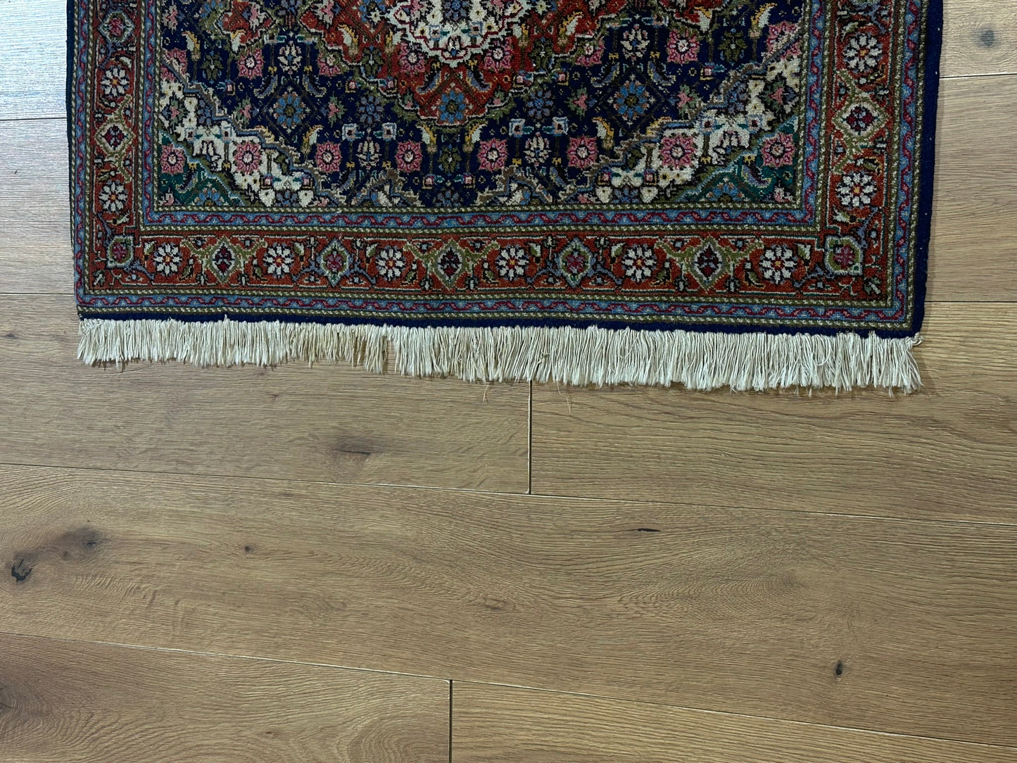 Orientteppich handgeknüpft Täbriz 50 Raj Mahi Wolle 92x64 cm
