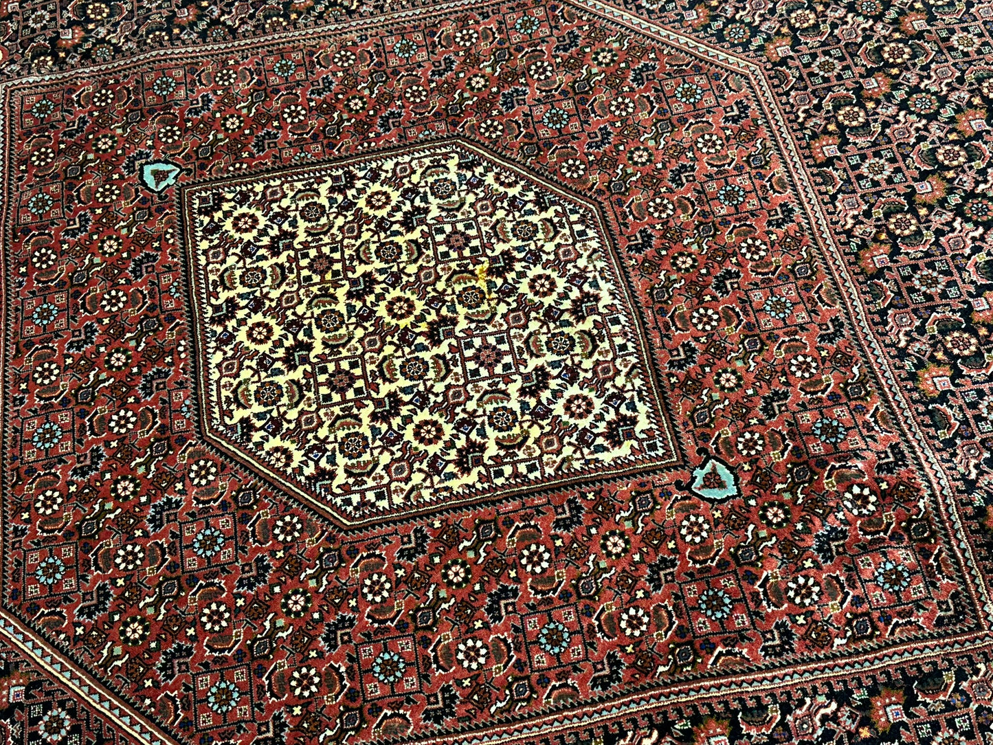 Handgeknüpfter Bidjar Medaillon Teppich Wolle 295x200 cm