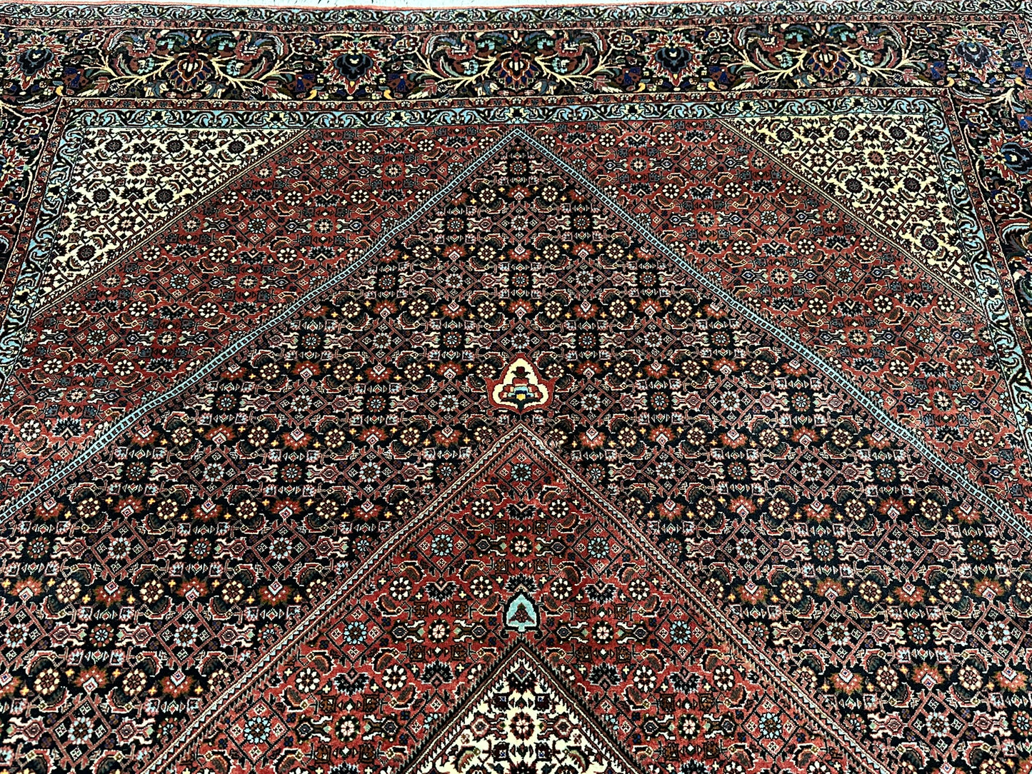 Handgeknüpfter Bidjar Medaillon Teppich Wolle 295x200 cm