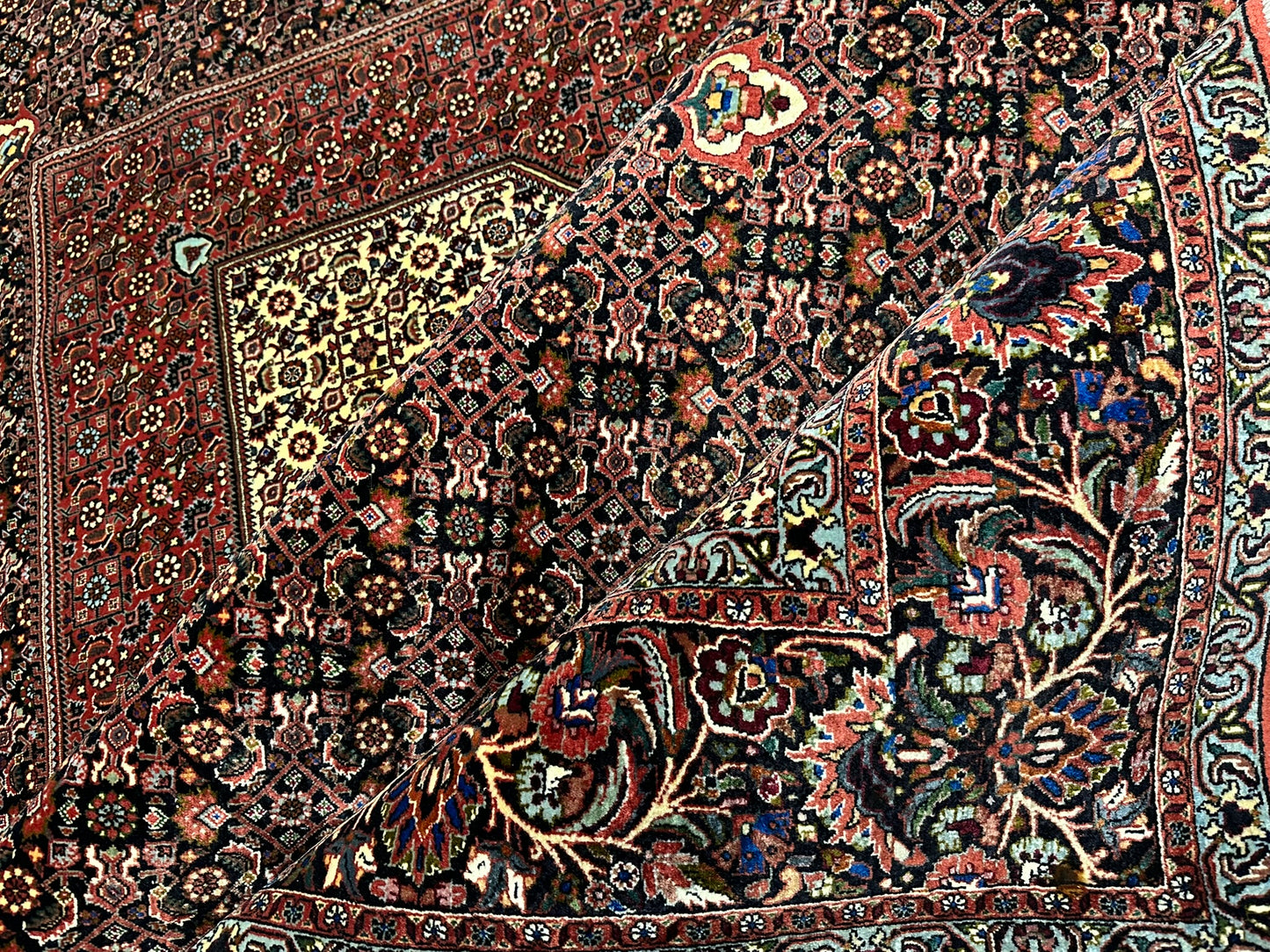 Handgeknüpfter Bidjar Medaillon Teppich Wolle 295x200 cm