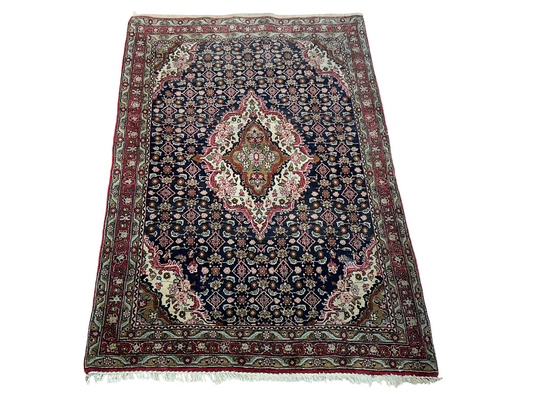 Orientteppich handgeknüpft Bidjar Schurwolle 166x115 cm