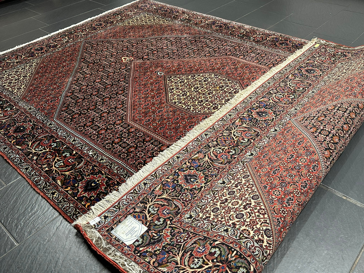 Handgeknüpfter Bidjar Medaillon Teppich Wolle 295x200 cm
