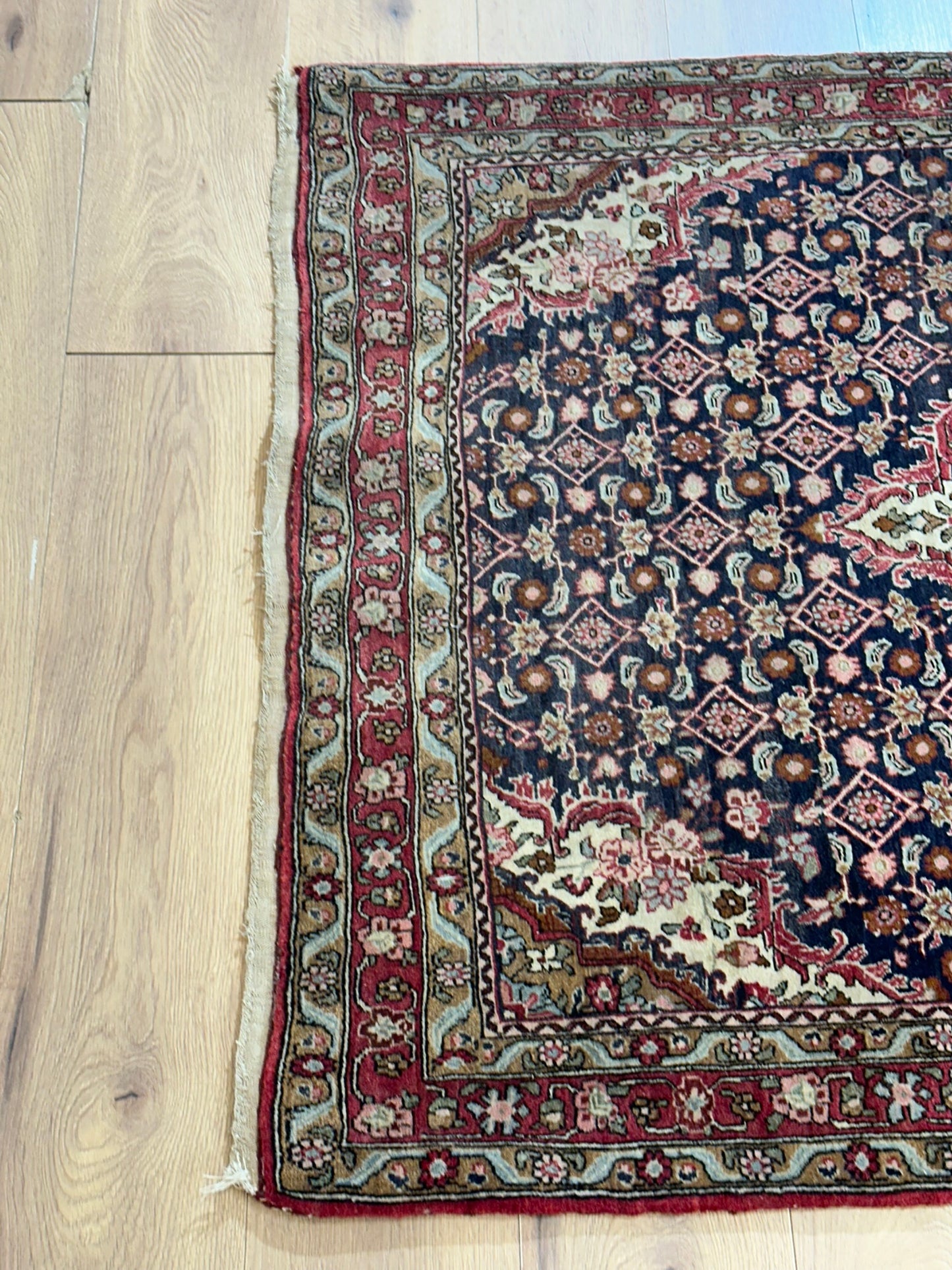 Orientteppich handgeknüpft Bidjar Schurwolle 166x115 cm