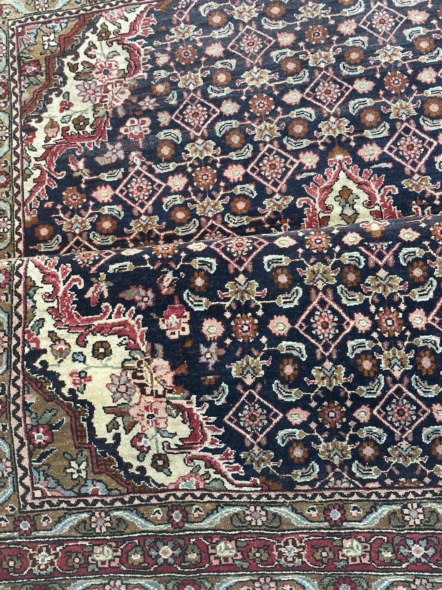 Orientteppich handgeknüpft Bidjar Schurwolle 166x115 cm