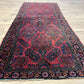 Antik Orientteppich handgeknüpft Sarough American Re-Import Wolle naturfarben 190x78 cm