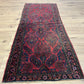 Antik Orientteppich handgeknüpft Sarough American Re-Import Wolle naturfarben 190x78 cm