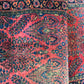 Antik Orientteppich handgeknüpft Sarough American Re-Import Wolle naturfarben 190x78 cm