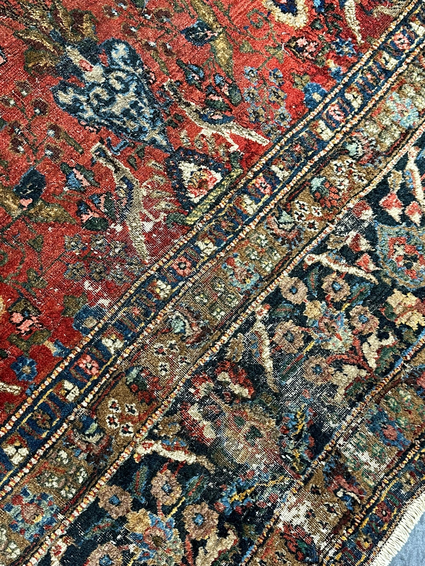 Handgeknüpfter Sarough Vasen Teppich Antik 375x288 cm