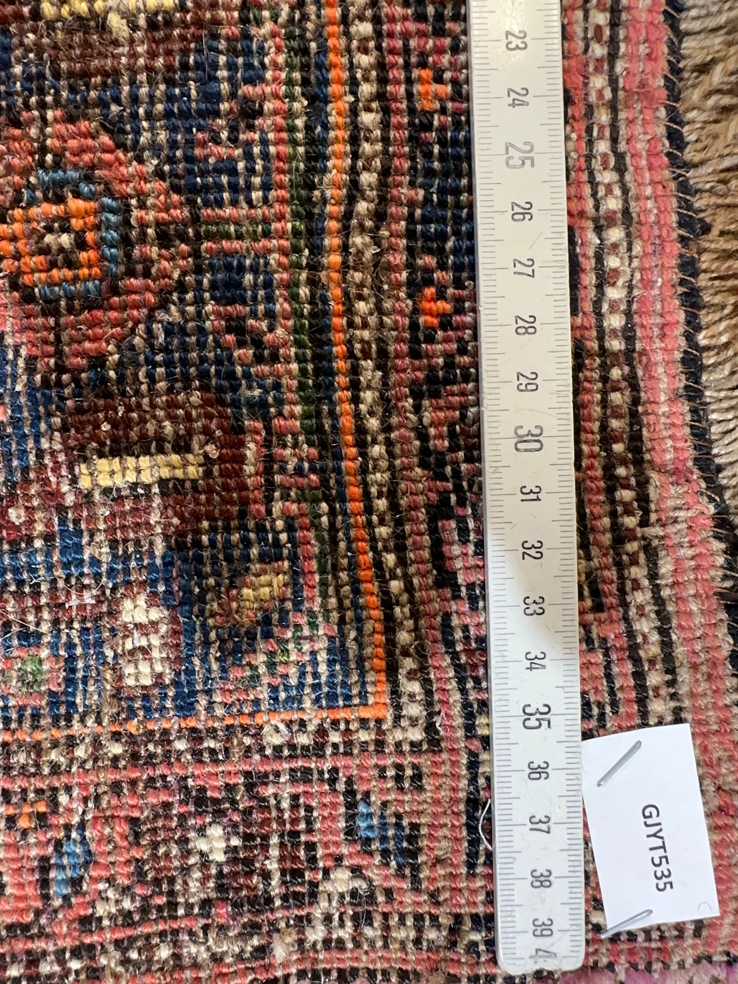 Antik Orientteppich handgeknüpft Bidjar Wolle 205x135 cm