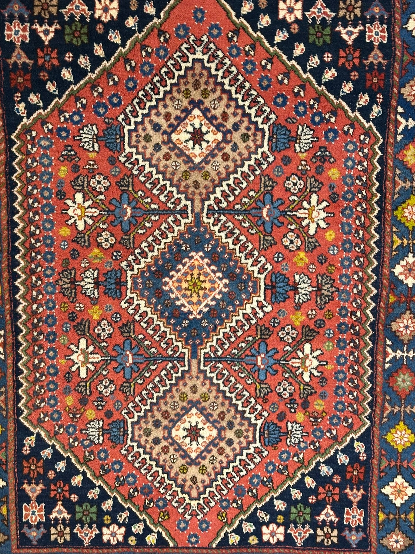 Orientteppich handgeknüpft Gaschgai Yalameh Wolle 157x113 cm