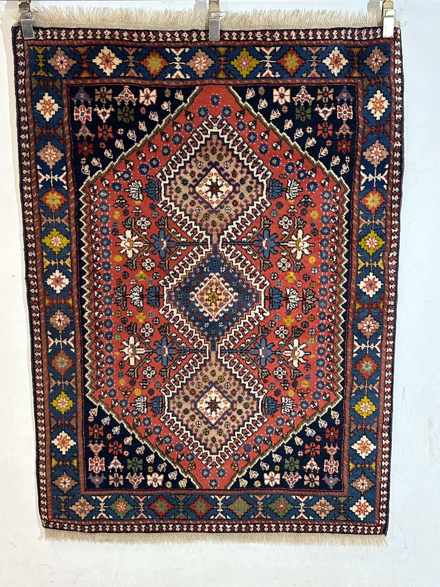 Orientteppich handgeknüpft Gaschgai Yalameh Wolle 157x113 cm