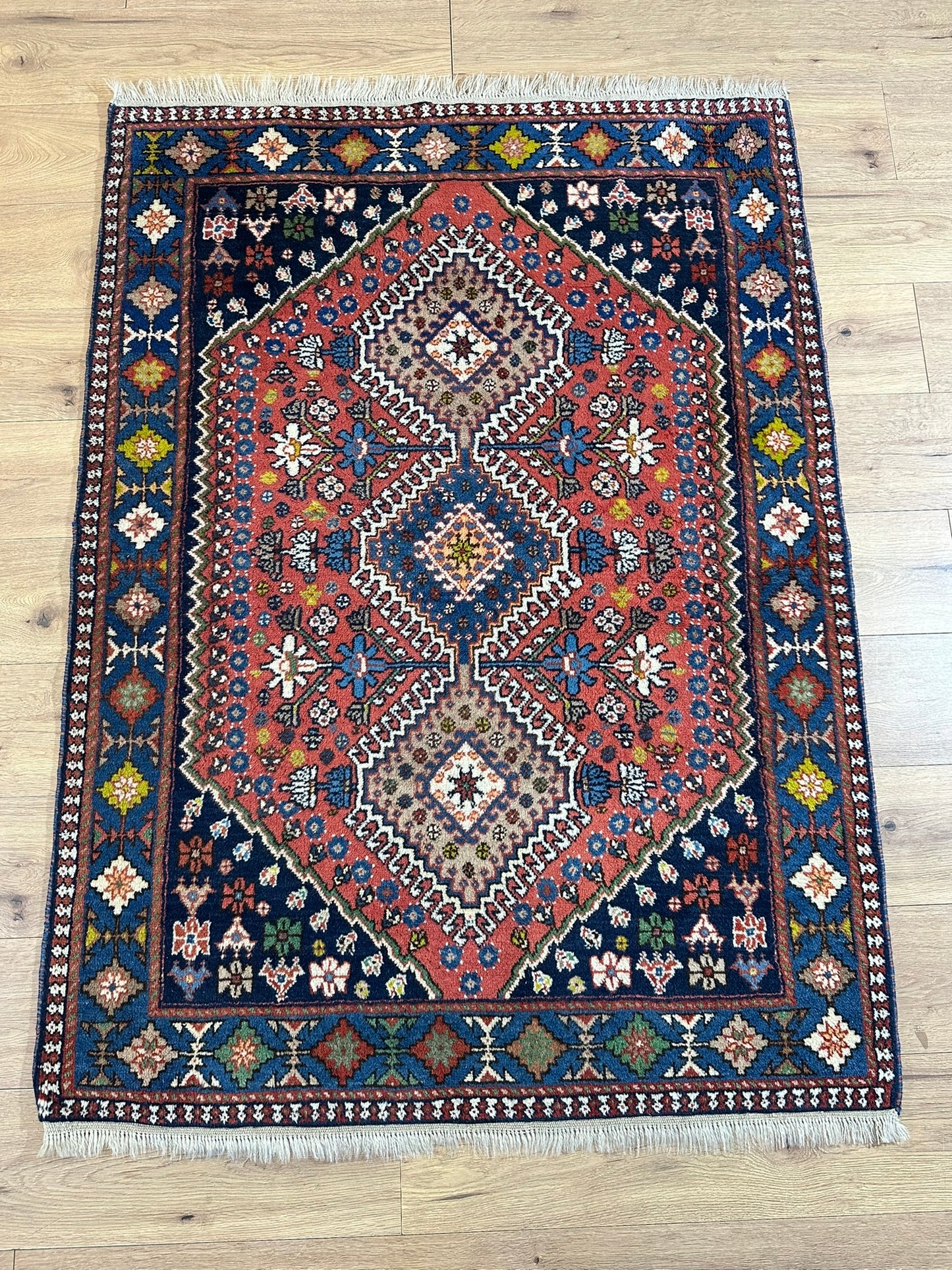 Orientteppich handgeknüpft Gaschgai Yalameh Wolle 157x113 cm