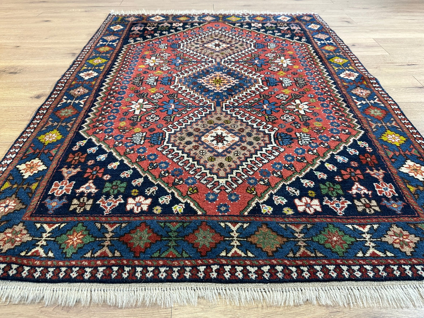 Orientteppich handgeknüpft Gaschgai Yalameh Wolle 157x113 cm