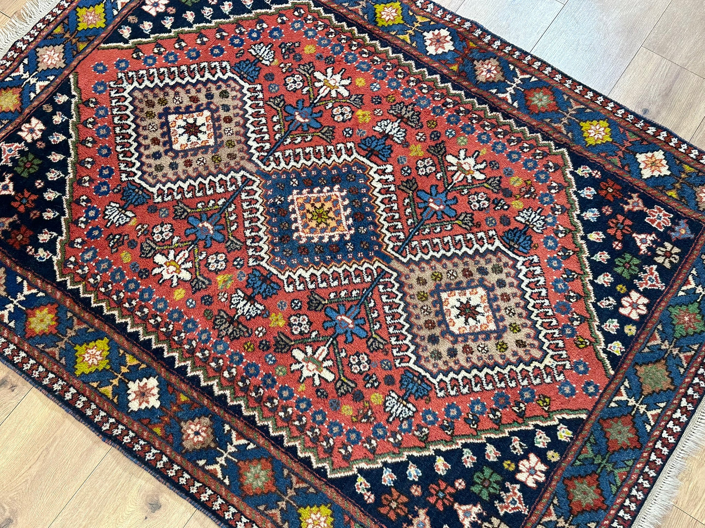 Orientteppich handgeknüpft Gaschgai Yalameh Wolle 157x113 cm