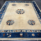 Handgeknüpfter Peking Art Deco Teppich Antik 350x280 cm