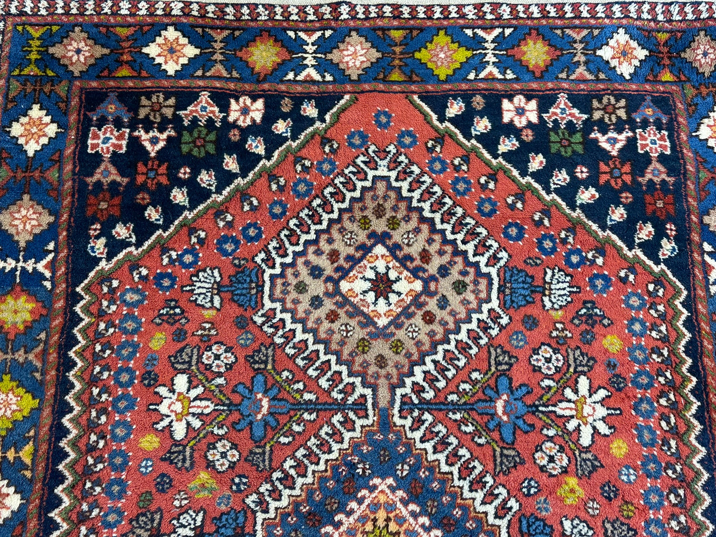 Orientteppich handgeknüpft Gaschgai Yalameh Wolle 157x113 cm