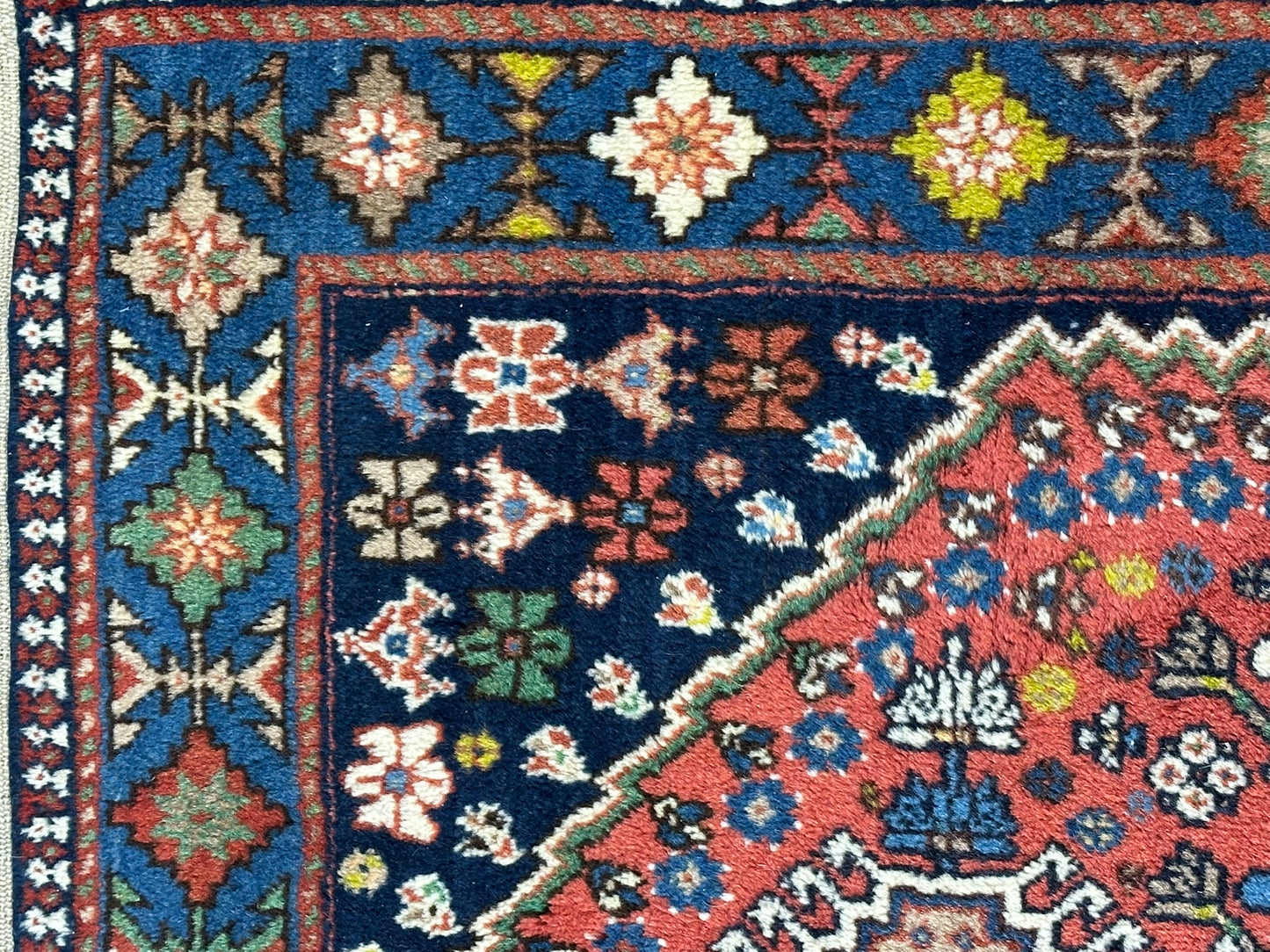 Orientteppich handgeknüpft Gaschgai Yalameh Wolle 157x113 cm