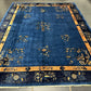 Selten Antiker Handgeknüpfter Peking Art Deco Teppich 350x274 cm