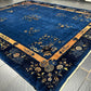 Selten Antiker Handgeknüpfter Peking Art Deco Teppich 350x274 cm