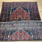 Antik Orientteppich handgeknüpft Bidjar Antik Wolle 207x130 cm