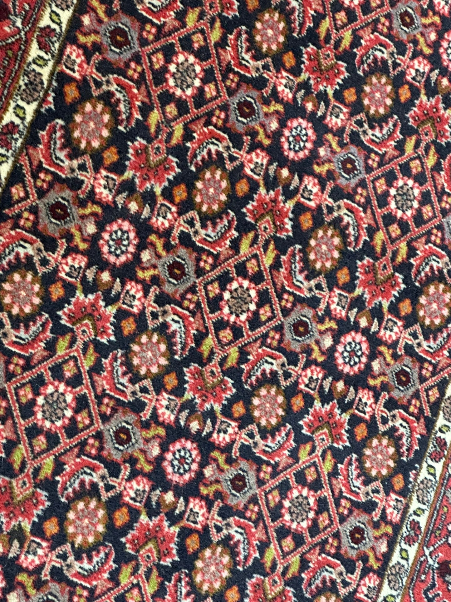 Orientteppich handgeknüpft Bidjar Läufer 245x75 cm