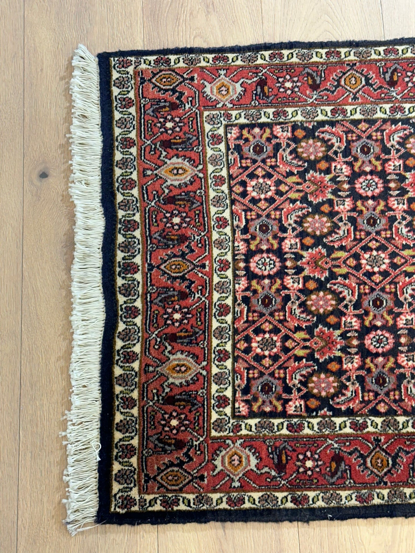 Orientteppich handgeknüpft Bidjar Läufer 245x75 cm