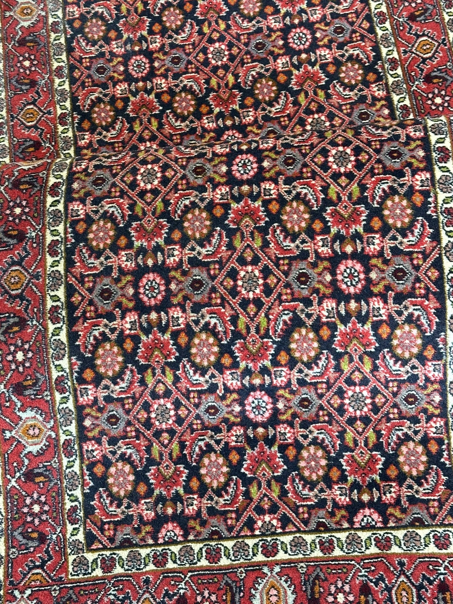 Orientteppich handgeknüpft Bidjar Läufer 245x75 cm