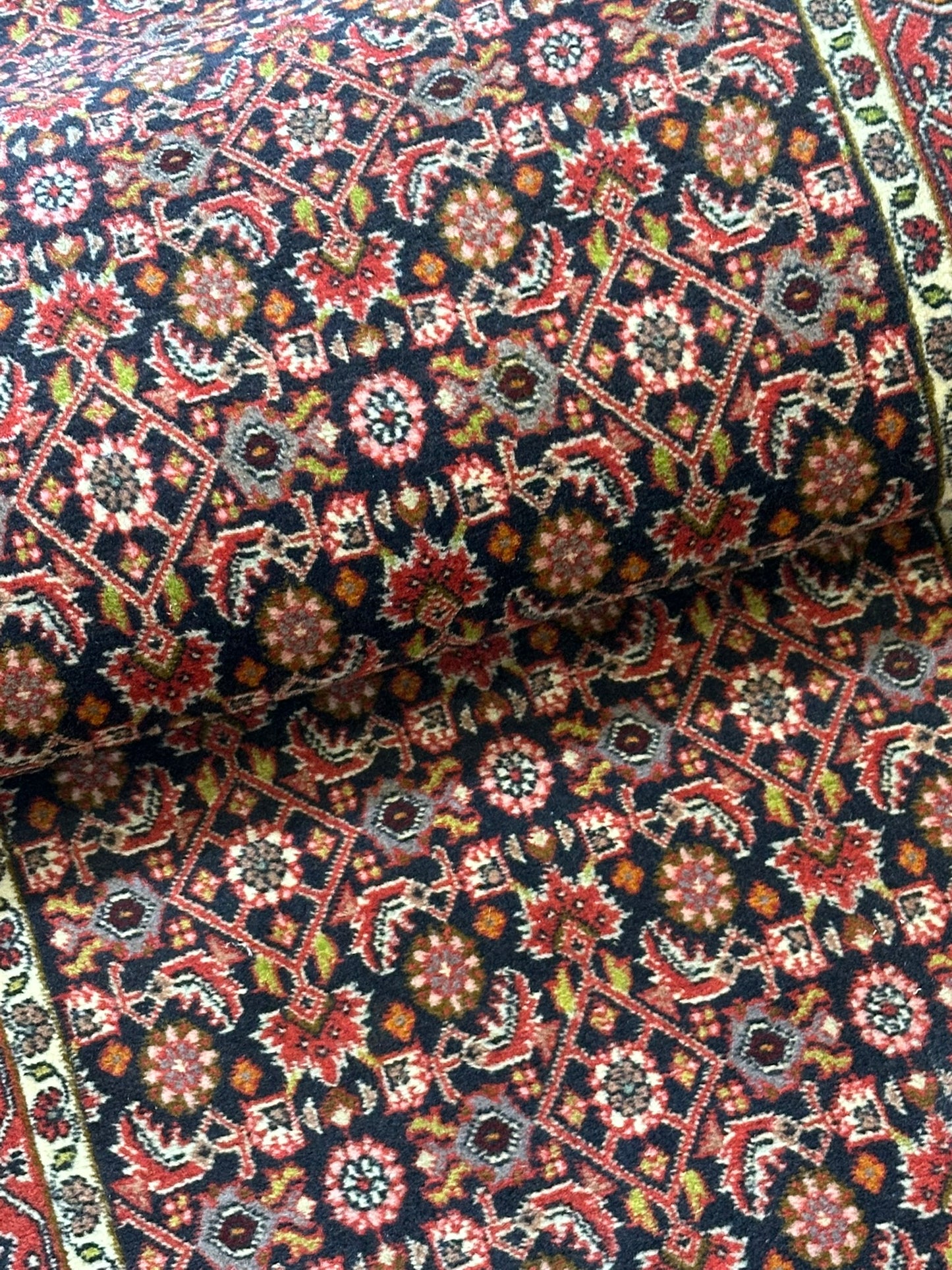 Orientteppich handgeknüpft Bidjar Läufer 245x75 cm