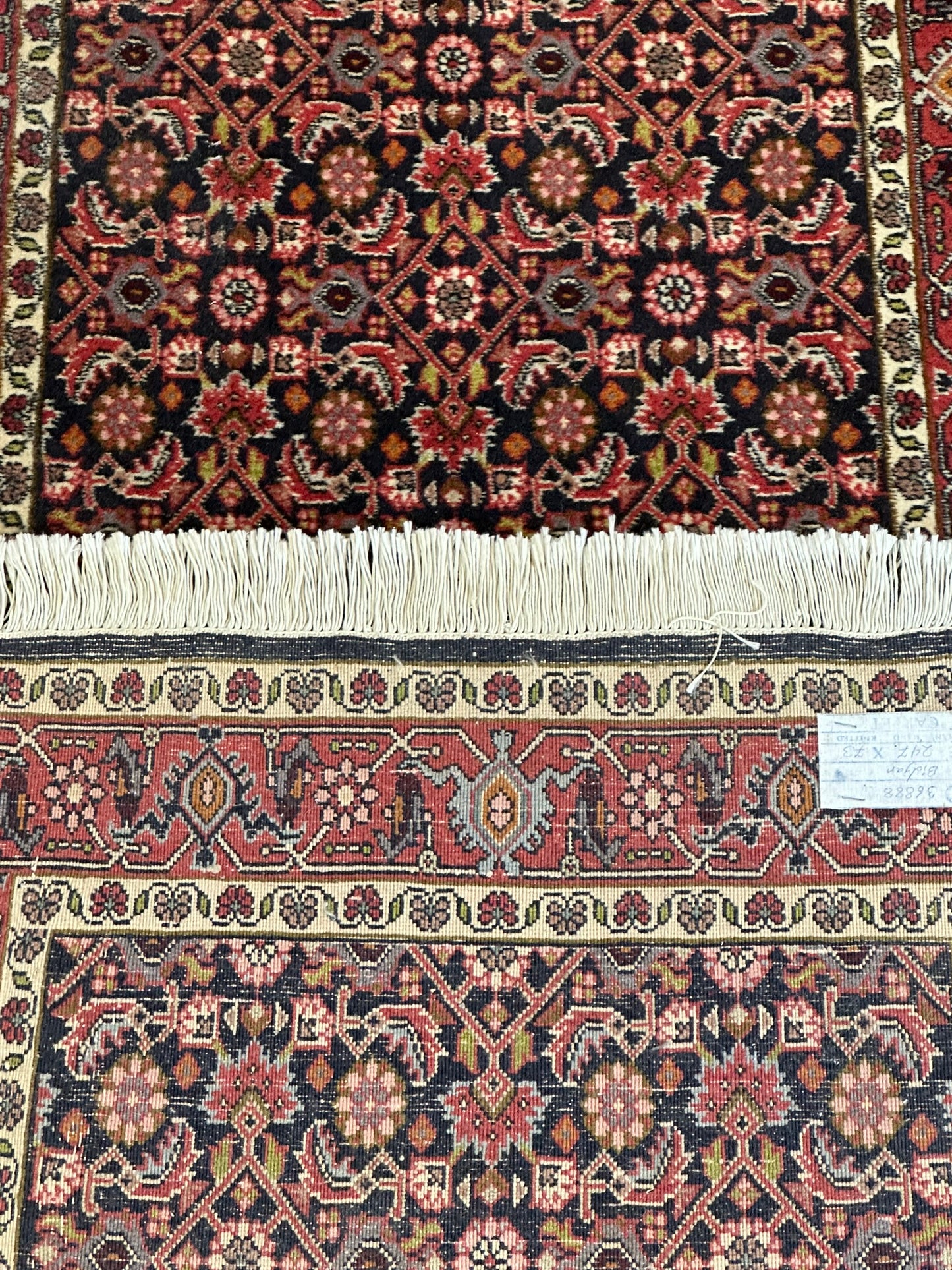 Orientteppich handgeknüpft Bidjar Läufer 245x75 cm